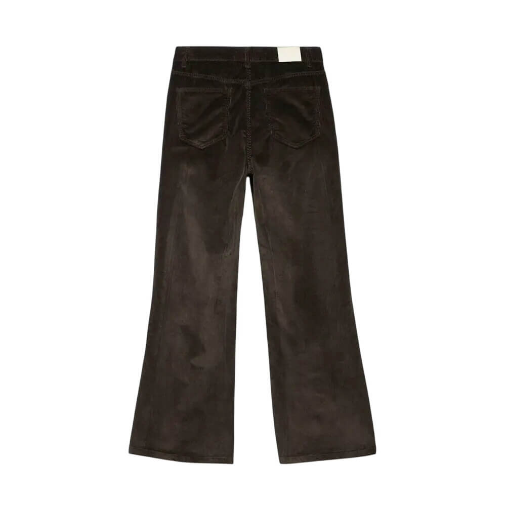 Mint Velvet Brown Corduroy Flared Trousers